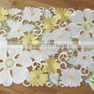 100% Cotton Damask Tablecloth Hemstitch Table Cloth Luxurious Tablecloth Pink Fancy Tablecloth thumbnail-3