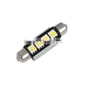 Festoon 4pcs 5050 36mm LED Bulbs Ultra Power For Can Bus System thumbnail-1
