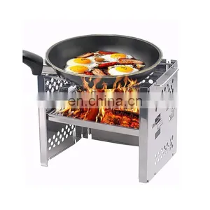Easily Assembled Folding Stainless Steel Bbq Grill thumbnail-1