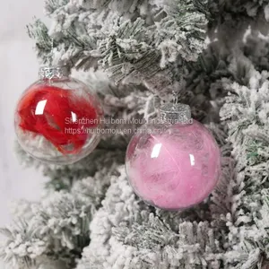 Wholesale Custom Design Handmade Decorative Christmas Tree Ornament Hanging Feather Ball thumbnail-5