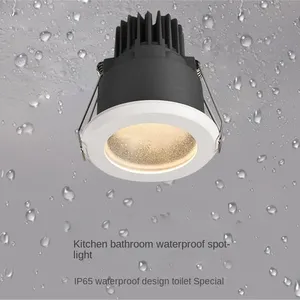 Waterproof Spotlight LED Embedded Kitchen, Bathroom, Shower Room, IP65 Anti Fog and Anti Glare Ceiling Tube Light thumbnail-1