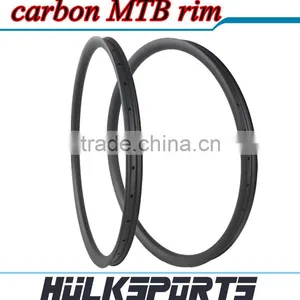 29er 42mm Width Carbon Rims MTB Rims Tubuless Carbon Periphery Hookless Carbon Mtb Rim Used for Mountain Bike thumbnail-3