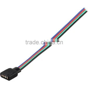 Wire to 4-pin Female Connector Cable for RGB LED Strip Light thumbnail-1