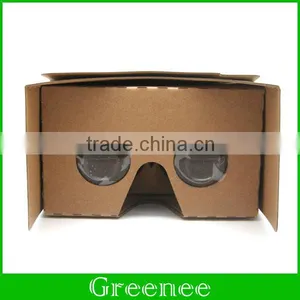 Google Yellow Cardboard VR V2.0 Virtual Reality DIY 3D Glasses for Smartphone With Headband thumbnail-2
