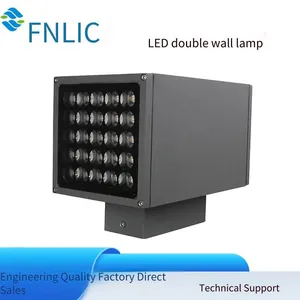 Led Outdoor Waterproof Wall Lights, Single-head or Double-head, Square or Round, 9w, 12w, 24w, 36w, 48w thumbnail-1