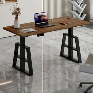 Standing Desk - Adjustable Hand Lift Table Frame for Office Furniture & Living Room - Linear Actuator for Enhanced Ergonomics and Productivity thumbnail-2