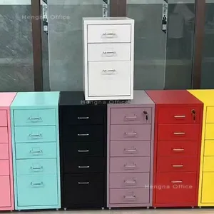 Metal Mobile Storage Cabinet With Silent Wheels | for Home Office in Paris | Wholesale Supplier thumbnail-1