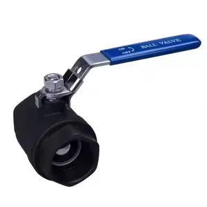 ANSI API Ball Valve Full Ball 2 Piece 2in Carbon Steel Internal Thread Handle Operation 1000 WOG Industrial Pipeline Valve thumbnail-4