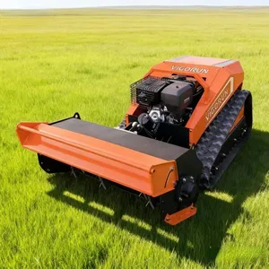 Vigorun Electric Remote Control 4-Stroke Self Propelled Lawn Mower Multi-Function Tool Carrier MTSK800 for Steep Slopes Rough thumbnail-1