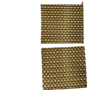 Special Offer: Bronze-colored Metal Decorative Mesh Partitions, Suitable for Hotels, Restaurants, and Elevator Curtain Walls. thumbnail-5