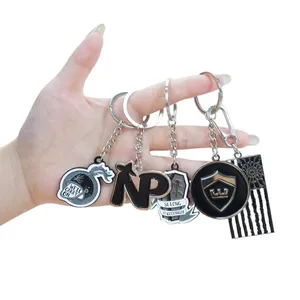Wholesale Custom Metal Key Chains Vintage Fashion Cartoon Key Chain in Alloy Material Metal Keyring Decoration Accessories thumbnail-1
