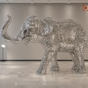 Modern Elephant Sculpture for Landscape Design Projects thumbnail-1