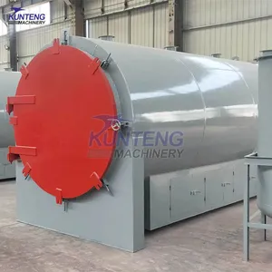 Smokeless Horizontal Biomass Charcoal Making Oven Biomass Carbonization Furnace EPC thumbnail-2