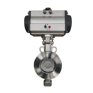 Food Grade Pneumatic Butterfly Valve thumbnail-1