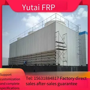 Fiberglass Reinforced Plastic Cooling Tower Packing, Spray Type, Square Reinforced Concrete Frame, Large-scale Industrial Water-cooled Cooling Tower thumbnail-3