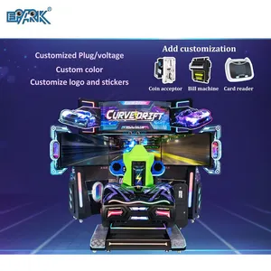 Triple Screen Racing Arcade Machine Curve Drift Dynamic Driving Simulator for Commercial Game Centers and FEC Operators thumbnail-5