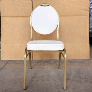 Modern Luxury High Back Outdoor Indoor Black PU Leather Banquet Chairs Hotel Chairs Wedding Dining Banquet Chairs thumbnail-3