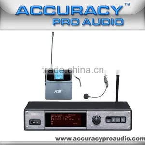 Professional Earphone Headset Wireless Mic UHF-111 thumbnail-1