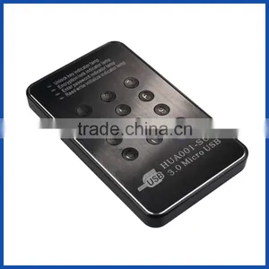 Encrypted USB 3.0 HDD Hard Drive External Enclosure 2.5" SATA Case AES Lock thumbnail-1