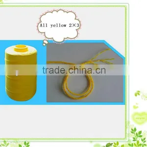 100% Polyester Spun Bag Closing/sewing Thread All Yellow A2*3 thumbnail-1