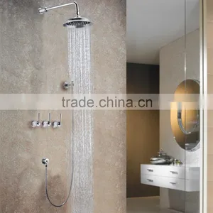 Golden Plated Single Handle Solid Brass Rainfall Shower thumbnail-2