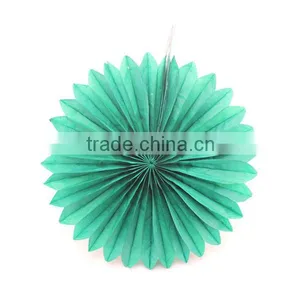 Food Grade Tissue Round Paper Fan for Party Decoration thumbnail-5