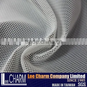 Stretch White Pique Bird Eye Elastic Mesh Fabric thumbnail-1