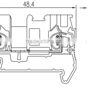 ST3-1.5 Spring Clamp Din Rail Terminal Block Spring Most Popular thumbnail-6