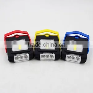 Powerful Rotating Magnetic 3LED + 3W COB Work Light With Hook thumbnail-3