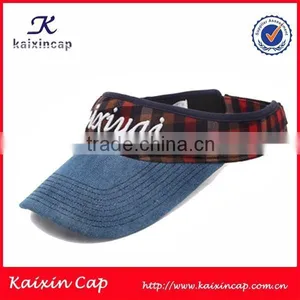 2015 OEM Wholesale Promotional Leopard Brim Mesh Visor Cap With Rope thumbnail-5