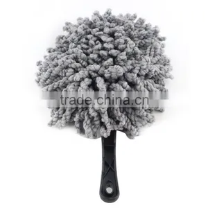 Multi-functional Car Duster Cleaning Dirt Dust Clean Care Brushes Dusting Tool Mop Gray thumbnail-6