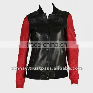 Slim Fit Women Varsity Jacket Letterman Baseball Jacket thumbnail-1