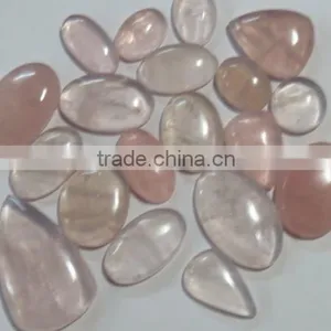 BRAZILIAN Rose Quartz Gemstone Flatback Loose Semi Precious Stone Cabochons thumbnail-2