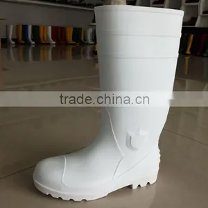 China Pvc White Boots With Steel Toe Cap thumbnail-1