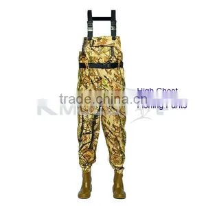CHN-81205M High Quality Fishing Wader Suit Camo High Chest Fishing Wader Boots thumbnail-1