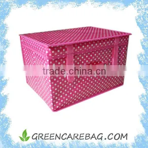 Non Woven Fabric Household Storage Box With Lid thumbnail-1
