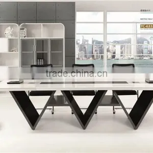 Arrival Painted Modern Painted Larger Office Meeting Table thumbnail-1
