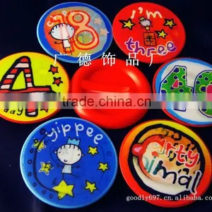Plastic Clip Button Badge for Promotion thumbnail-1