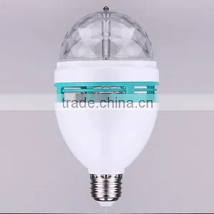 Led Magic Rotating B22 E26 E27 3W RGB Disco Ball Bulb Light thumbnail-3