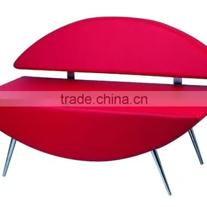 2015 Red 3-seater Waiting Chair for Salon thumbnail-1