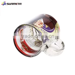 Sunmeta Glass Cup for Sublimation Glass Beer Mug for Custom Printed Mug MKB-06 thumbnail-4