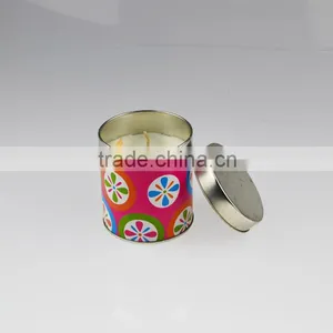 Custom Round Metal Candle Tin thumbnail-1