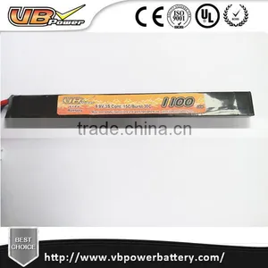 VB LiFepo4 Airsoft Battery 9.9V 15C 1100mah Stick AK Battery With Mini Tamiya Deans Connector Quality Choice thumbnail-1