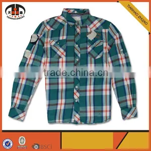 Long Sleeve Women Fashion Plaid Shirt With Custom Design Available thumbnail-1