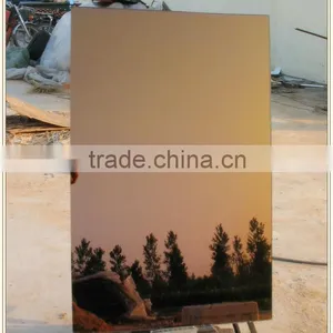 High Quality Tinted Float Glass Made Bronze Mirror thumbnail-1