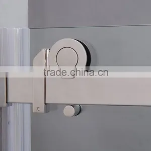 304 Stainless Steel Rollers Straight Sliding Shower Screens (KD8113) Quality Choice thumbnail-2