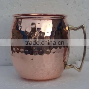 Copper Moscow Mule Hammered Mug -16 Oz thumbnail-2