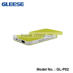 GLEESE 6000mAh MINI Slim Portable Power Bank Use Polymer Battery Companies Size is Credit Card Power Bank thumbnail-1