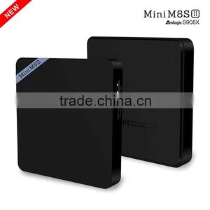 Newst Android 6.0 tv Box With Amlogic S905X 2GB Ram 8GB Rom Mini M8S Updated Version 2.0 Mini M8S II Media Player thumbnail-3