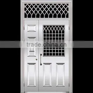 304# Stainless Steel Monther-son Seris Door With Glass for Apartment thumbnail-1